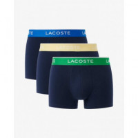 Pack de 3 Boxers Courts Marine/calathea-  LACOSTE