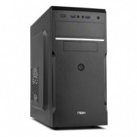 NOX Carcasa Tau Negra - Caja Deteriorada y Leve Arañazo  Micro ATX