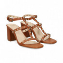 Sandalia Bebe Gilda Tachas Piel Cuero  EXE