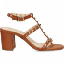 Sandalia Bebe Gilda Tachas Piel Cuero  EXE