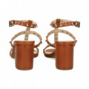 Sandalia Bebe Gilda Tachas Piel Cuero  EXE