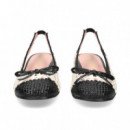sin Talon Trenzado Negro+hielo  PRETTY BALLERINAS
