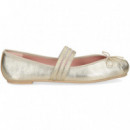 Bailarina 3 Rayas Elasticas Platino  PRETTY BALLERINAS