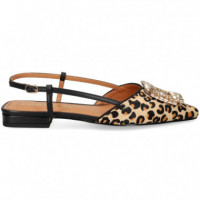 sin Talon Aplique Pony Leopardo   LODI