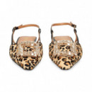 sin Talon Aplique Pony Leopardo   LODI