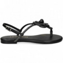 Esclava Flor Piel Negro  LODI