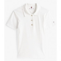 TOMMY HILFIGER - Slim Gold Button Polo Ss - Ybl - F|WW0WW45436/YBL