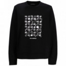 KARL LAGERFELD - Ikon Seasonal Logo Sweat - 999 - A1W20079/999