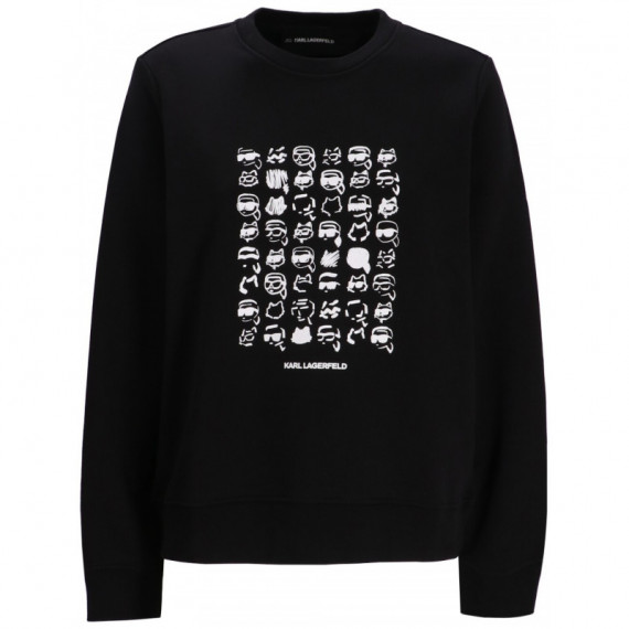 KARL LAGERFELD - Ikon Seasonal Logo Sweat - 999 - A1W20079/999