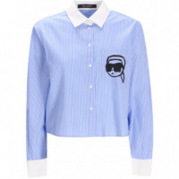 KARL LAGERFELD - Ikon Print Blouse - Q31 - A1W11037/Q31