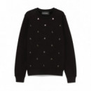 KARL LAGERFELD - Rhinestone Karl Sweatshirt - 999 - A1W20049/999