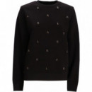 KARL LAGERFELD - Rhinestone Karl Sweatshirt - 999 - A1W20049/999