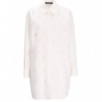 KARL LAGERFELD - Rhinestone Karl Poplin Shirt - 1QY - A1W11018/1QY