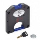 Cerradura Moneda Taquilla Derecha Negra