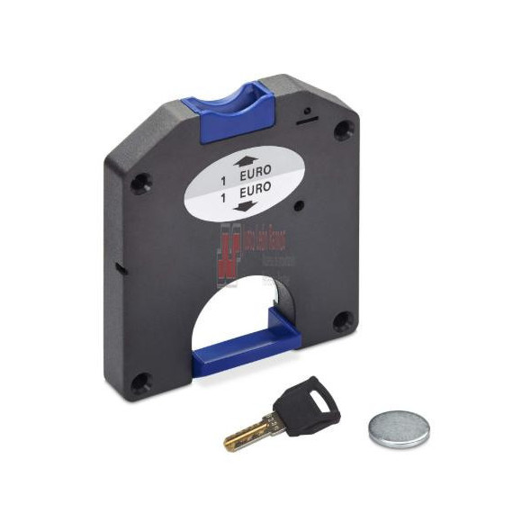 Cerradura Moneda Taquilla Derecha Negra