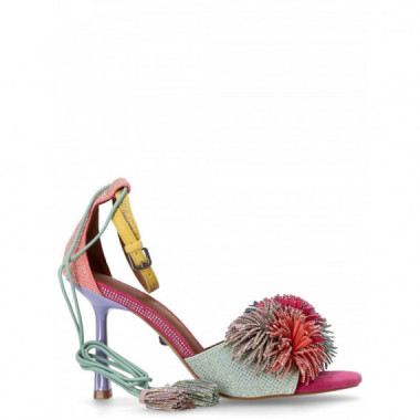 KURT GEIGER - pom pom ankle tie sandal - 69 - 4366169209/69