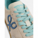 Zapatilla Casual Raqueta Beige Claro  SILBON