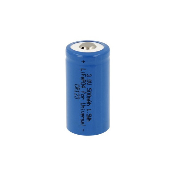 Nimo Bateria Recargable Mod RCR123A BAT-826 3V, 500 Mah Li-ion Compatible para Canon, Kodak CR123  LALO