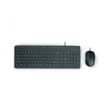HP Teclado+raton con Cable USB 150 Negro
