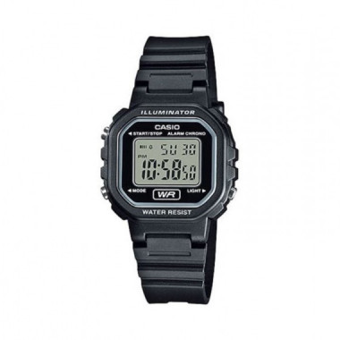 Reloj Casio LA-20WH-1A Unisex Digital Clásico con Correa de Resina Negra