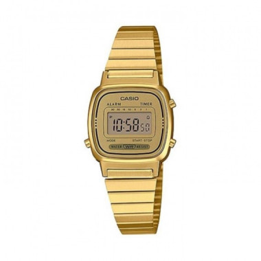 Reloj Casio LA670WEGA-9 Digital Dorado con Estilo Retro
