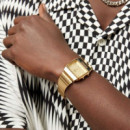 CASIO AQ-800EG-9A Reloj Retro Doble Pantalla – Análogo/digital, Acero Dorado, Estilo Vintage