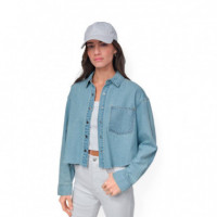 Camisa Cropped Drop Shoulder Logo  DKNY