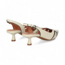 sin Talon Cortes Charol Blanco  BIBI LOU