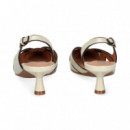 sin Talon Cortes Charol Blanco  BIBI LOU