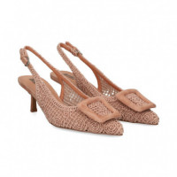 sin Talon Macrame Rosa  BIBI LOU