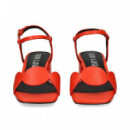 Sandalia Circulos Rojo  BIBI LOU