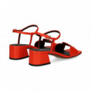 Sandalia Circulos Rojo  BIBI LOU