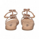 Sandalia Strass con 3 Lazos Rosa  BIBI LOU