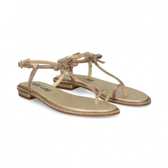 Esclava Strass con Lazo Oro  BIBI LOU