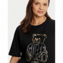 Rhinestone Bear Boxy Jet Black A996  GUESS