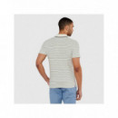 Yd Stripes Ss Polo Smart Blue/pearl Whi  GUESS