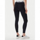 New Aline Leggings 4/4 Eco Str Jet Black  GUESS