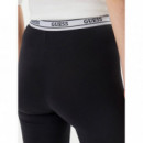 New Aline Leggings 4/4 Eco Str Jet Black  GUESS