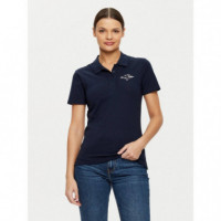 Slim Script Graphic Polo Ss Dark Night N  TOMMY HILFIGER