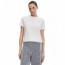 Reg Contrast Flag Ss Tee Th Optic White  TOMMY HILFIGER