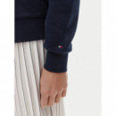 Reg Contrast Flag Sweatshirt Dark Night  TOMMY HILFIGER