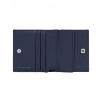Tjm Heritage Leather Cc & Coin Dark Nigh  TOMMY HILFIGER