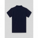 Polo Clasico Liso Azul Marino  SILBON