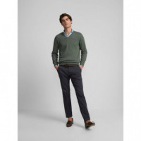 Pantalon Sport Chino Casual Azul Marino  SILBON