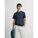 Camiseta SILBON Minilogo Azul Marino