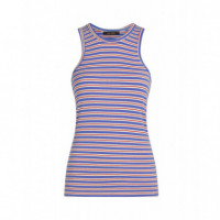 Camisetas Mujer Camiseta KING LOUIE Elvira Camisole Baja Surf Stripe