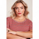 Camisetas Mujer Camiseta KING LOUIE Lili Surf Stripe