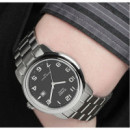 CASIO MTP-1221A-1A Reloj Clásico para Hombre con Esfera Negra y Correa Metálica – Wr 50M y Calendario