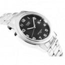 CASIO MTP-1221A-1A Reloj Clásico para Hombre con Esfera Negra y Correa Metálica – Wr 50M y Calendario