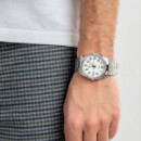 CASIO MTP-1302PD-7B Reloj de Hombre Clásico con Esfera Blanca y Correa de Acero Inoxidable – Wr 50M y Calendario